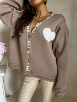 Kardigan SERCA - beżowy