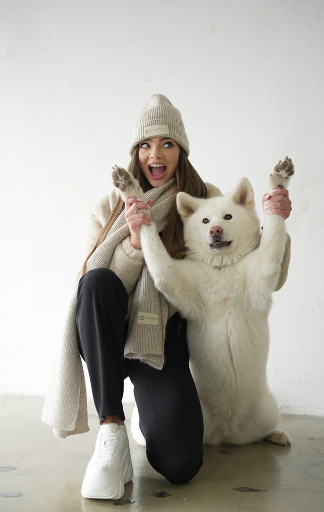 Szalik BG Bear | beż BG19173