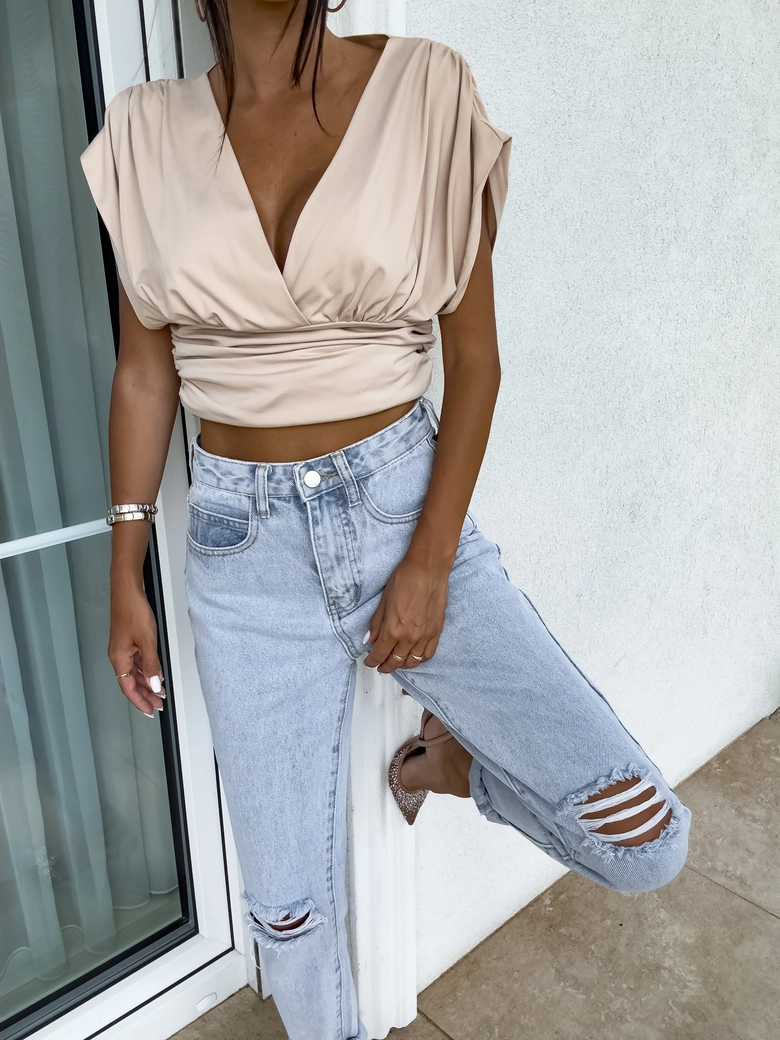 Bluzka VIBE - beżowa C16550