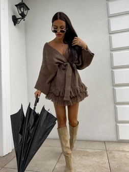 Kardigan ORIANA - czekoladowy