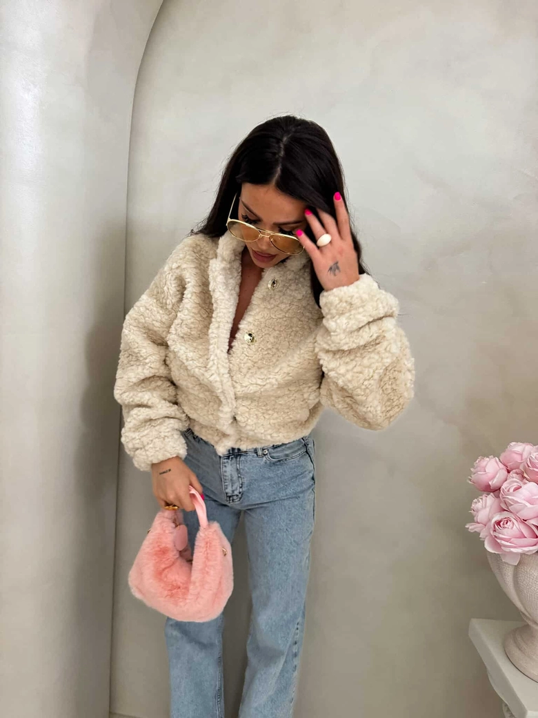 Kurtka bomberka CLOUDY – ecru