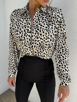 Koszula JACKSON print – panterka O17123