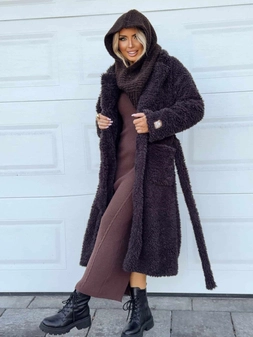 Płaszcz FUR – czekoladowy