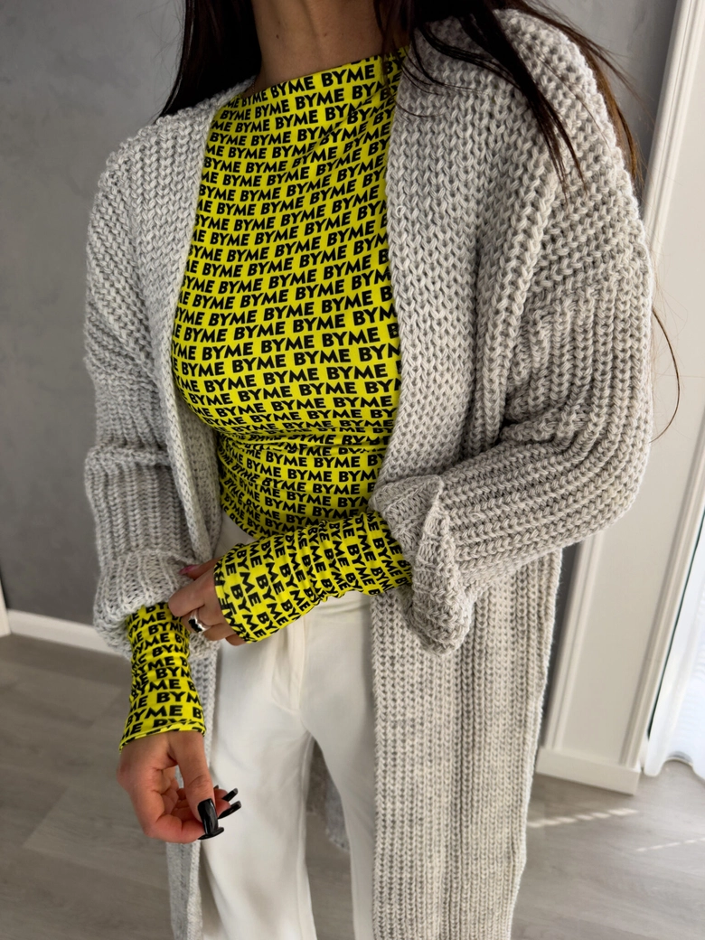 Bluzka SKIN literki – żółte