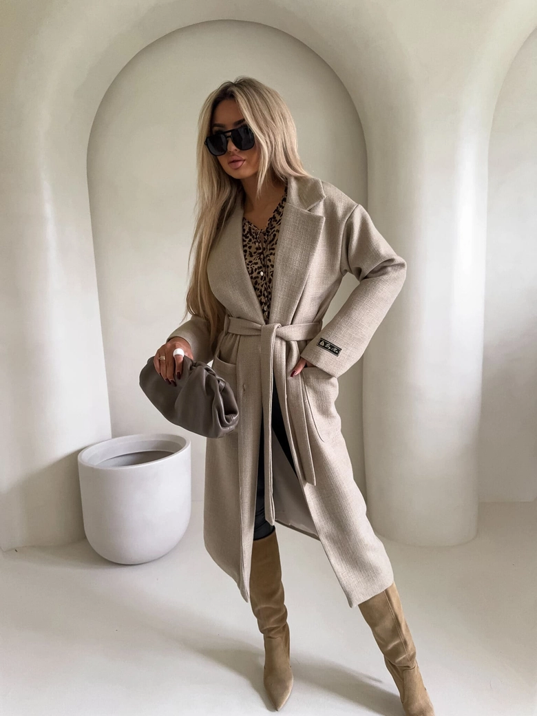 Płaszcz BOSS – beżowy