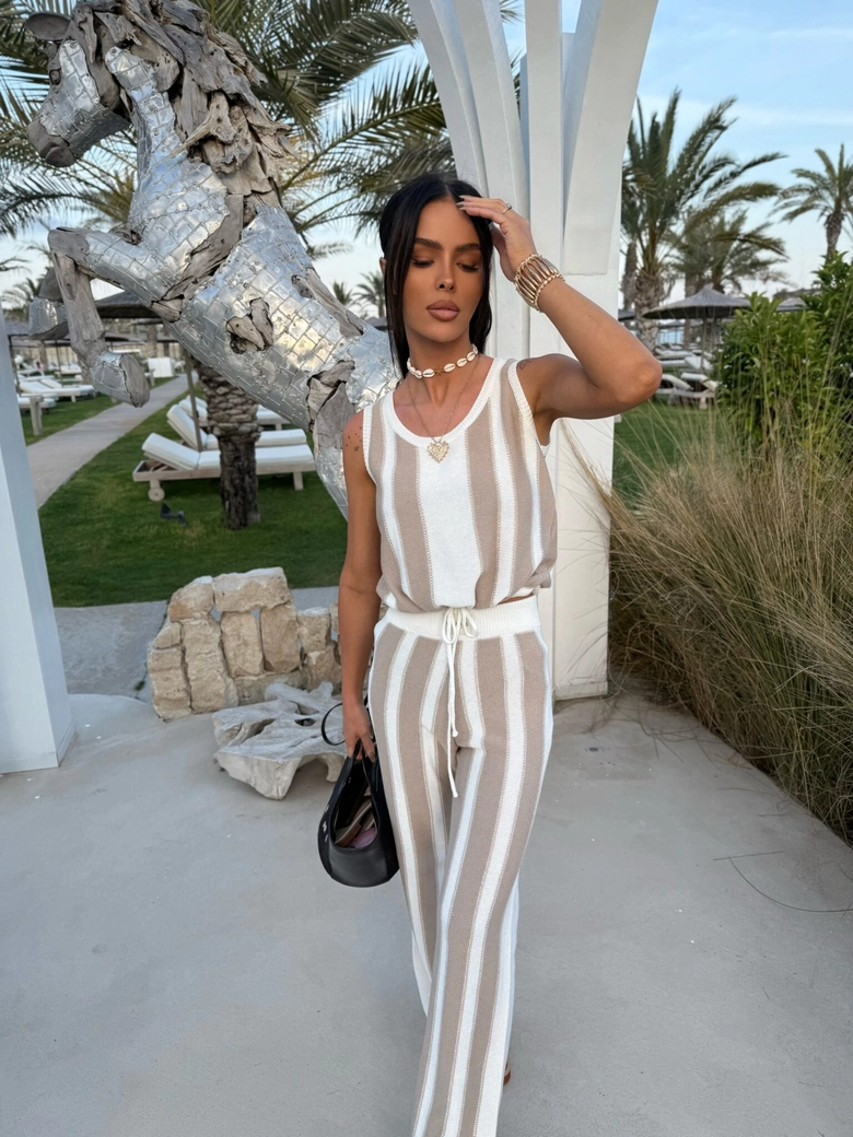 Komplet SANDY ecru/beż