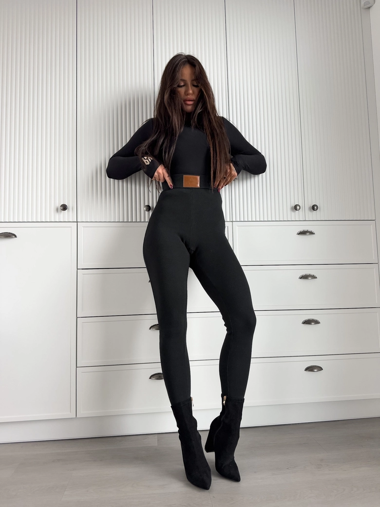 Legginsy COTTON - czarne G18542