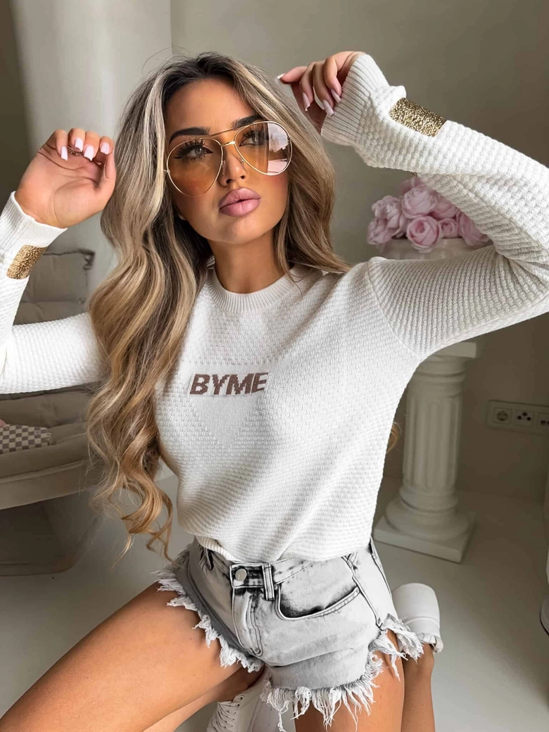 Sweter CRISTAL – ecru