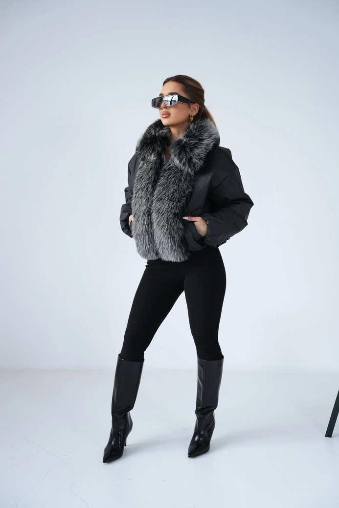 Kurtka damska BG Luxury | czarny