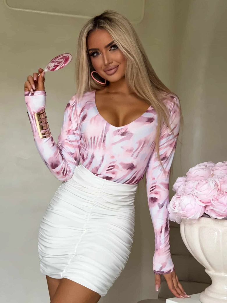 Bluzka VENEZIA print - pastel