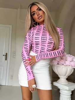 Bluzka SKIN MIU – jasny róż