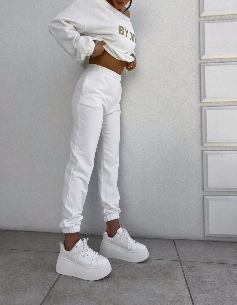 Spodnie dresowe CLASSIC - ecru