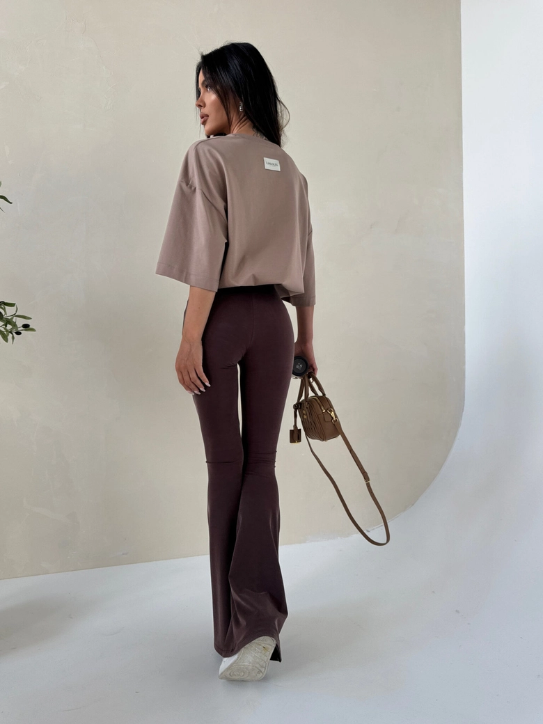 Legginsy BLESSED czekolada