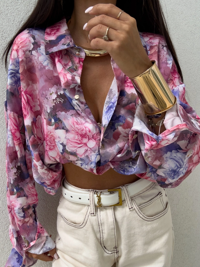 Koszula OVER SPRING - piwonia