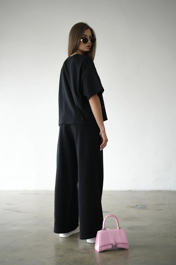 T-Shirt damski BG Pug | czarny C17925