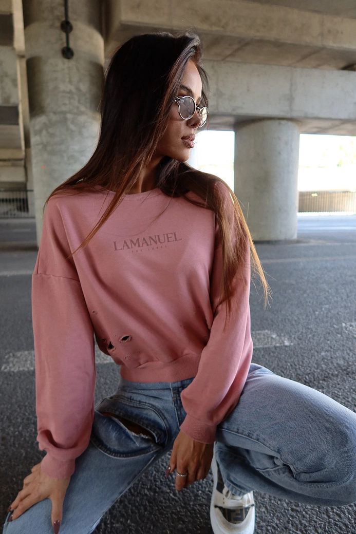 Bluza ABOUT brudny róż