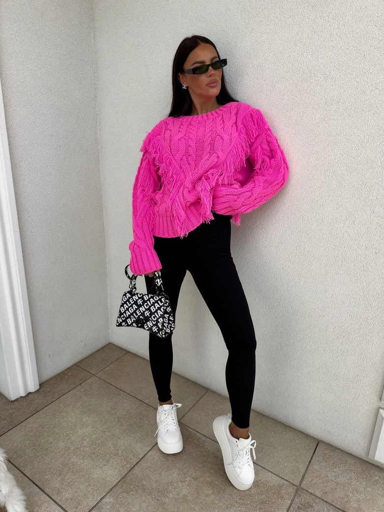 Sweter INDIANA - barbi róż