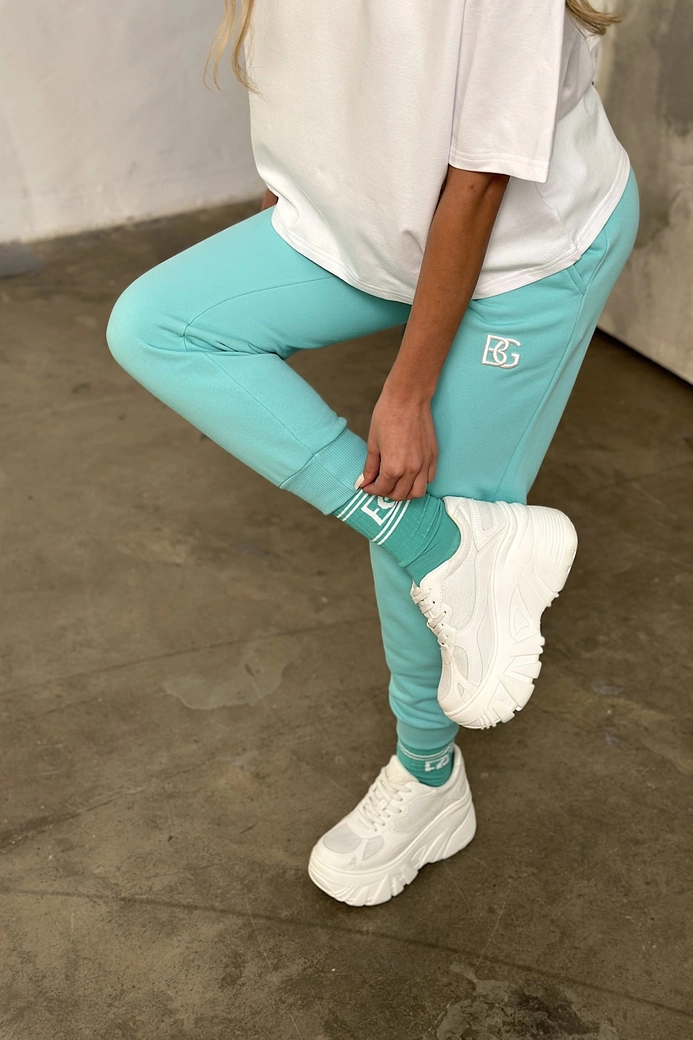 Spodnie damskie BG Brand | mięta T20717