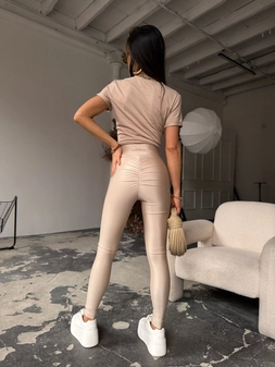 Legginsy BEFORE beż