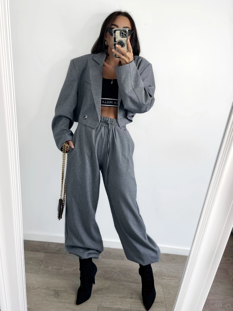 Spodnie pumpy grafitowe Harley T15664