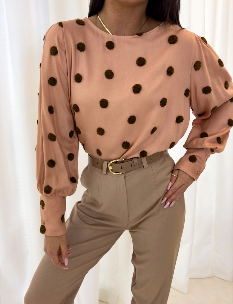 Bluzka LUCA - pudrowy róż C18619