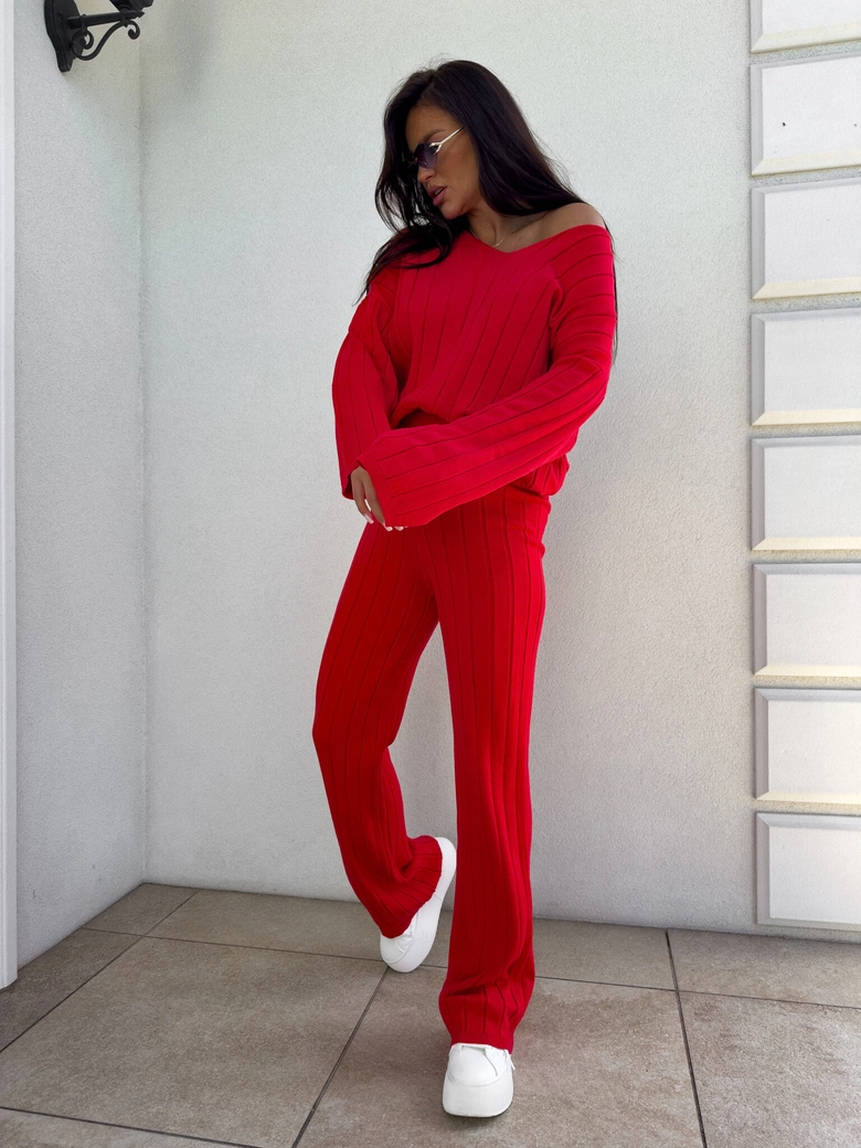 Komplet CANDICE – czerwony