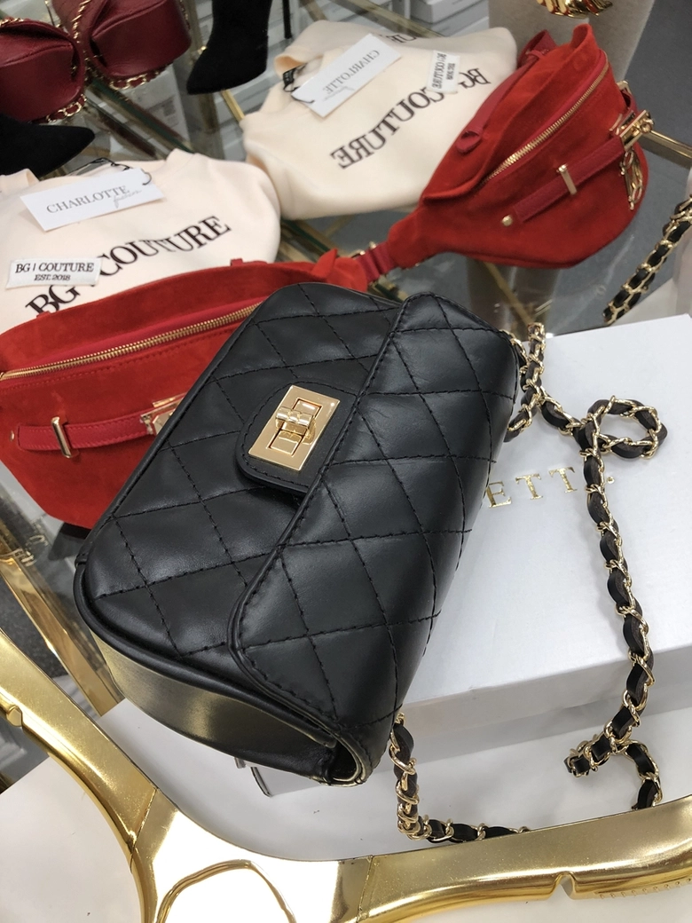 Torba pikowana czarna Ting J212