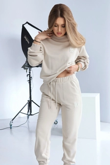 Bluza damska BG Basic | jasny beż