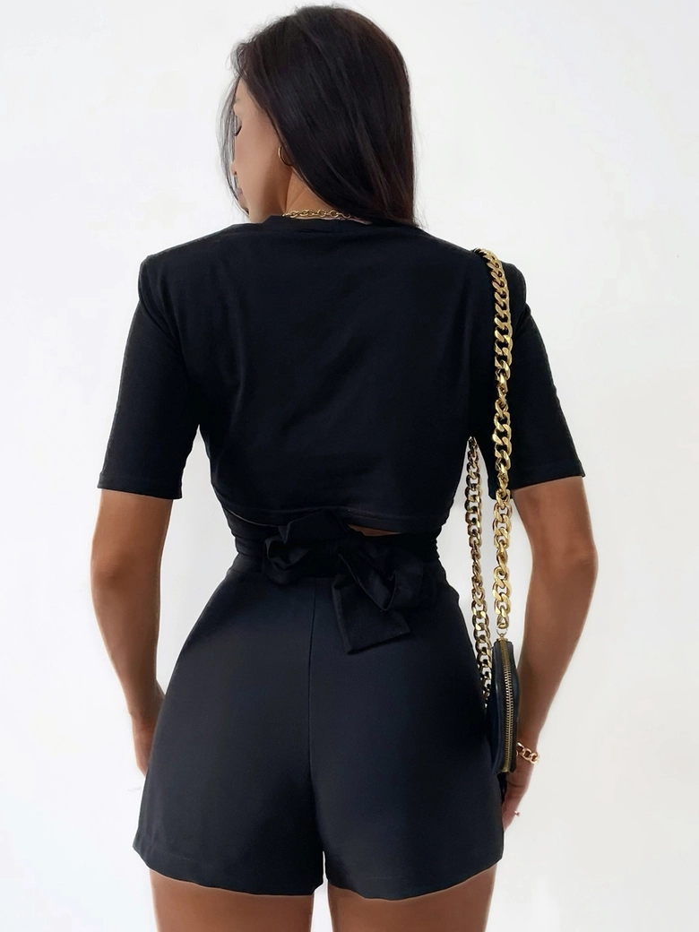 Spódnico - spodnie czarne Venezia T390