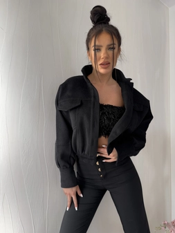 Kurtka MODERN – czarna W16544