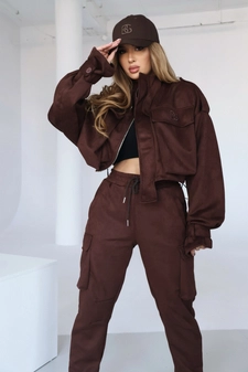 Kurtka damska BG Military | czekolada