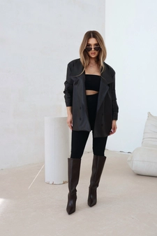 Marynarka damska BG Voila | gorzka czekolada