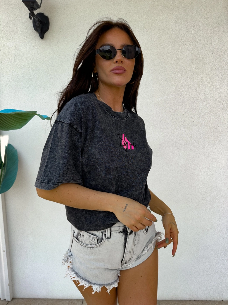 T-shirt MONETTE - czarny