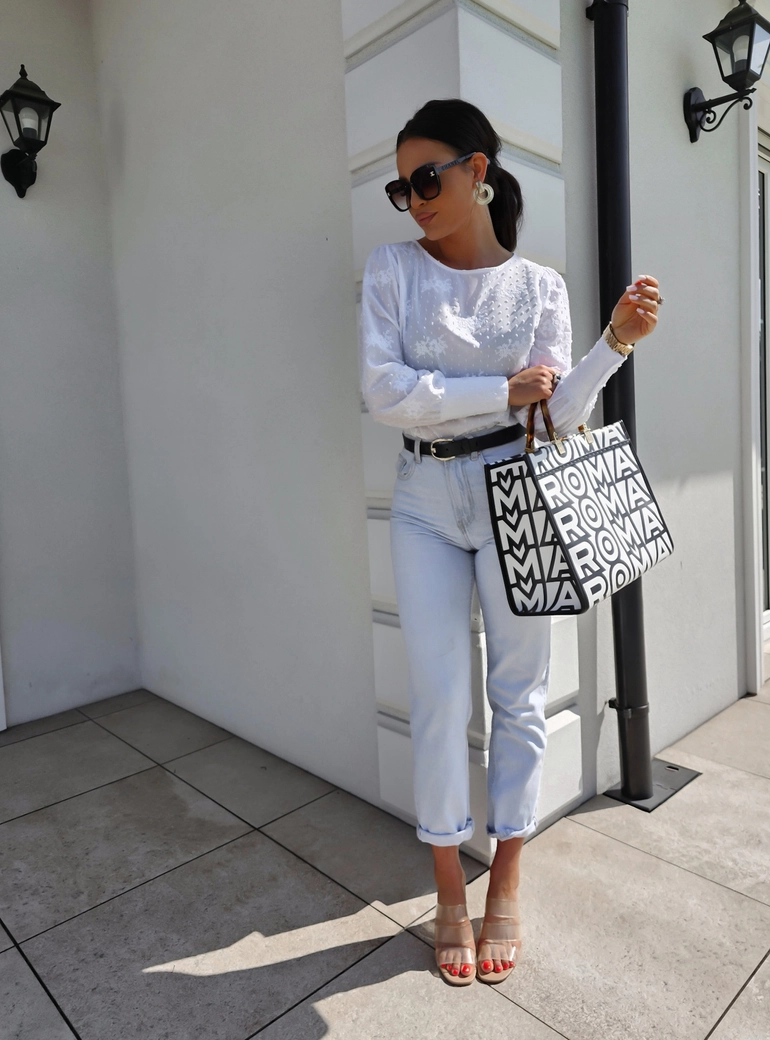 Bluzka MONICA kropeczki - ecru C18617