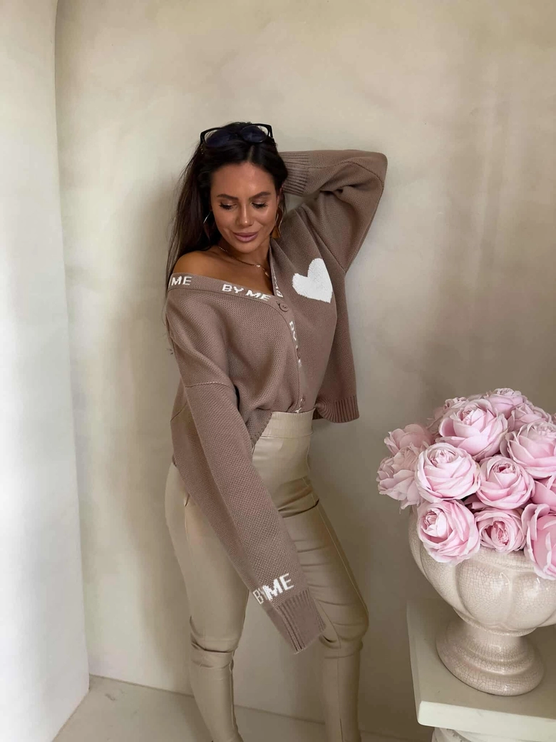 Kardigan SERCA - beżowy