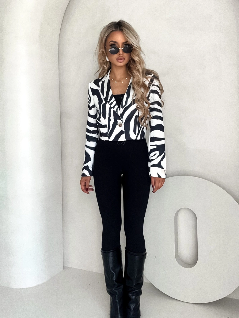 Marynarka dresowa SLIM - zebra