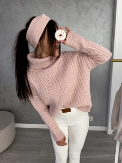 Opaska CATI - pudrowy róż BYME18247