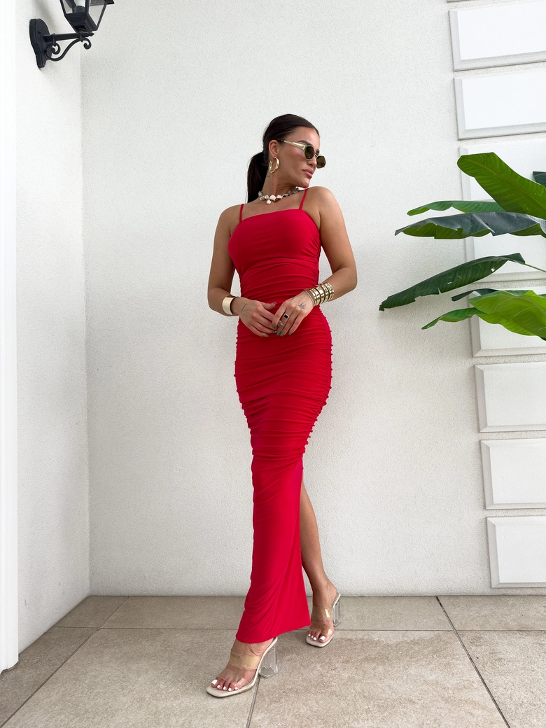 Sukienka AURA- czerwona