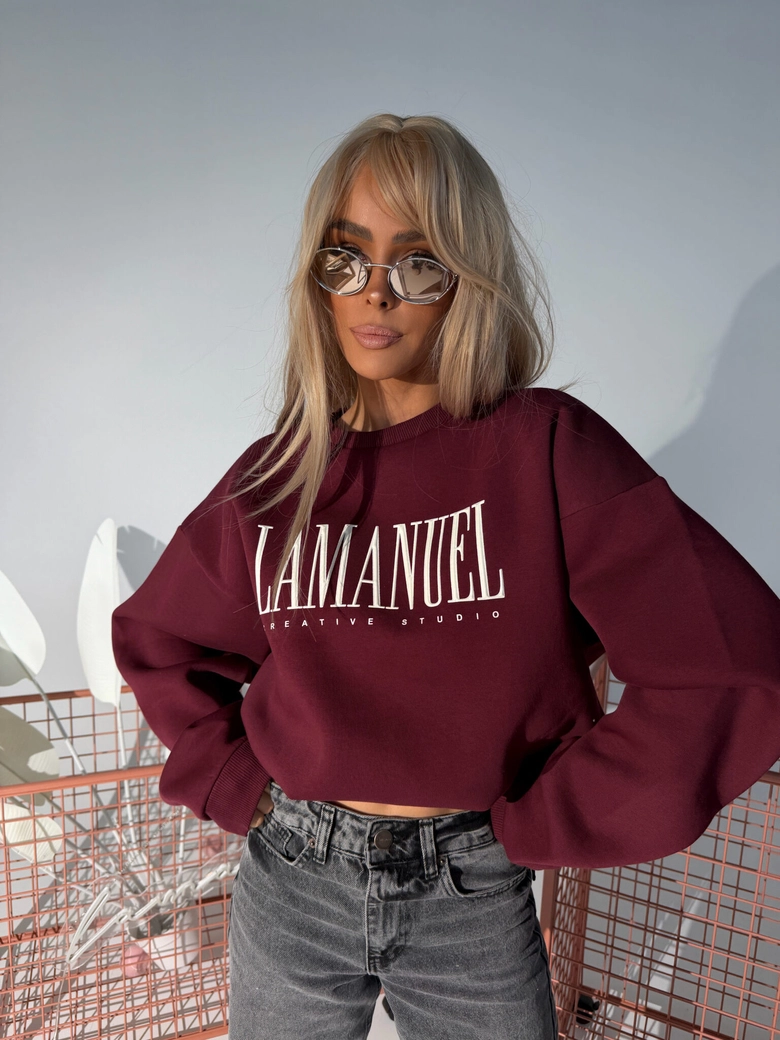 Bluza CREATIVE bordo