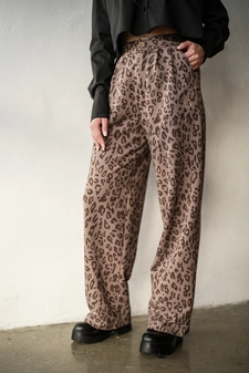 Spodnie damskie BG Mariah | cappuccino (print) T18462