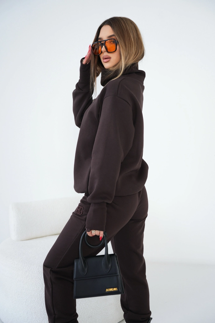 Bluza damska BG Say yes | gorzka czekolada