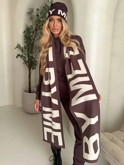 Czapka BY ME - czekoladowa