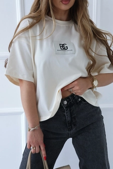 T-Shirt damski BG Bing | waniliowy