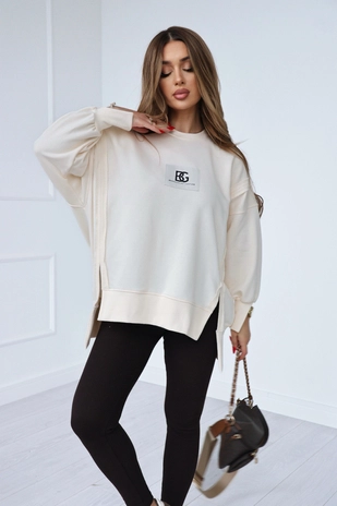 Bluza damska BG Kate | waniliowy