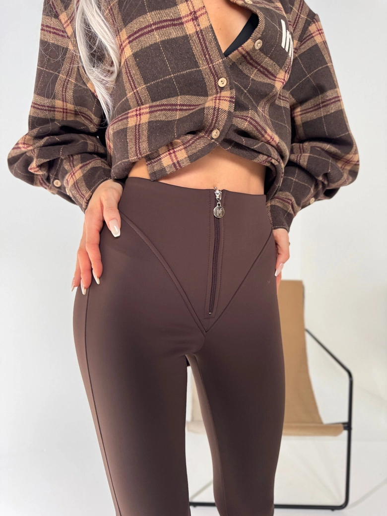 Spodnie NORTH czekolada