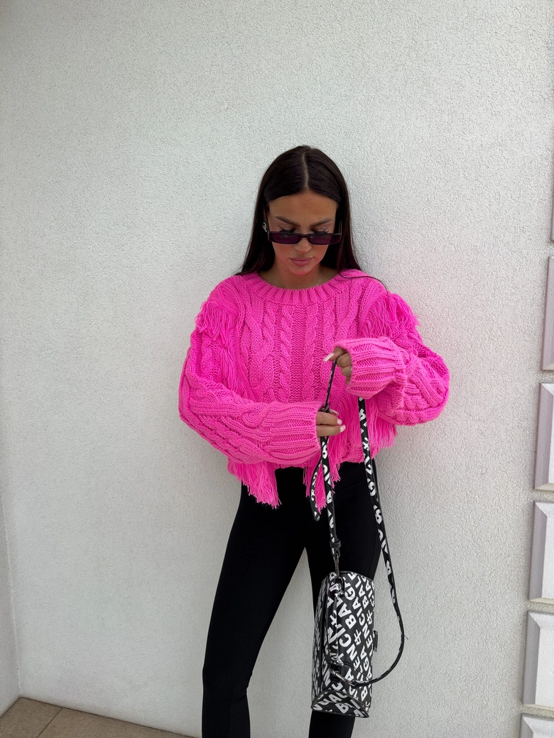 Sweter INDIANA - barbi róż