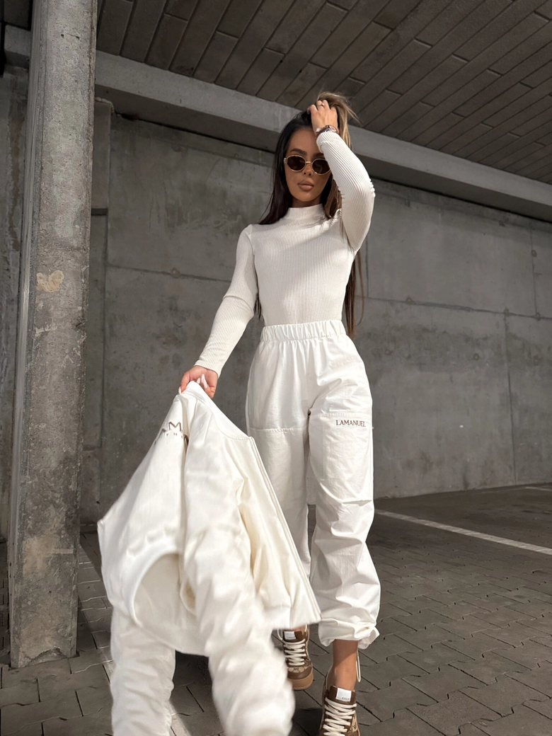 Spodnie NOTHING ecru T16208