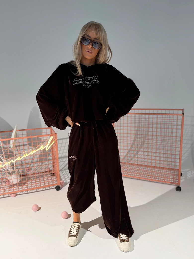 Spodnie NUIT czekolada