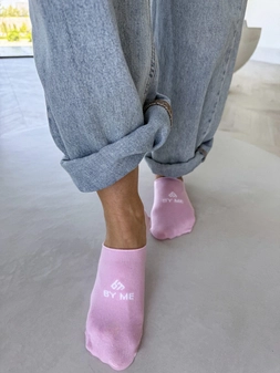 Mikrostopki By Me – różowe z białym logo DOSTĘPNE OD 30.06.2025r.