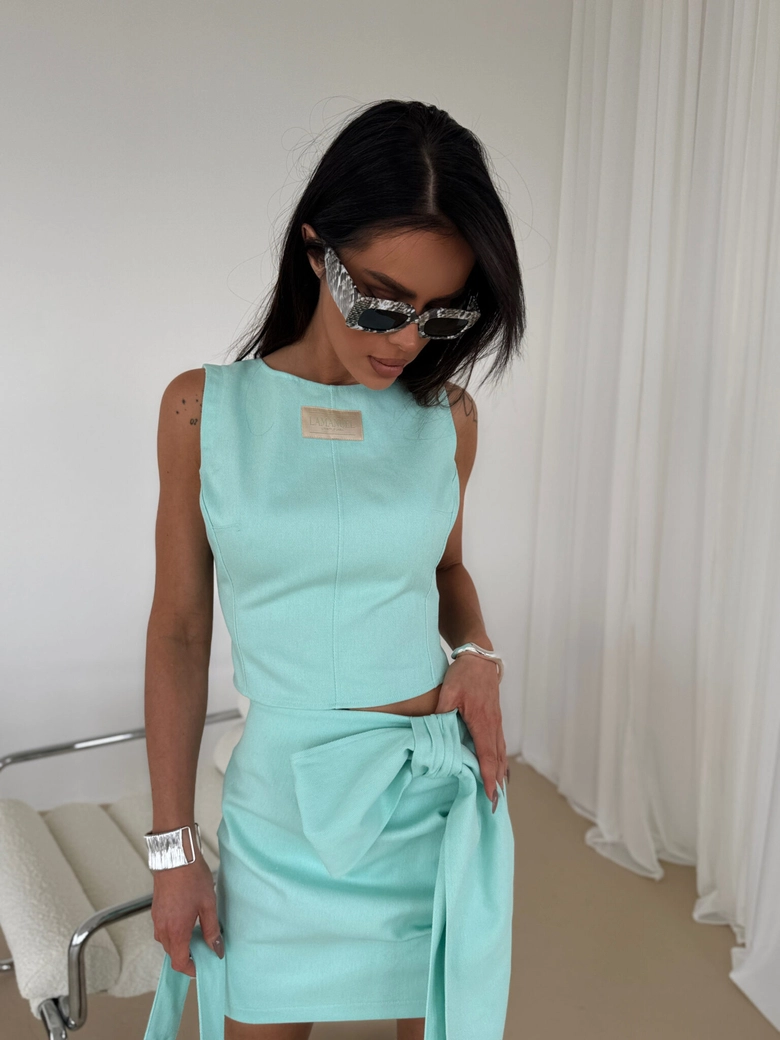 Top DENIM mięta limited